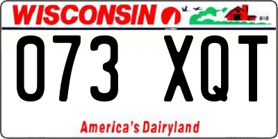 WI license plate 073XQT