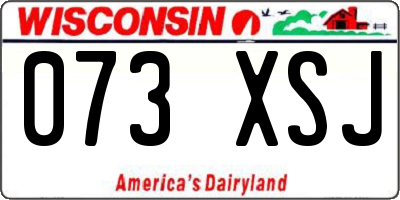 WI license plate 073XSJ