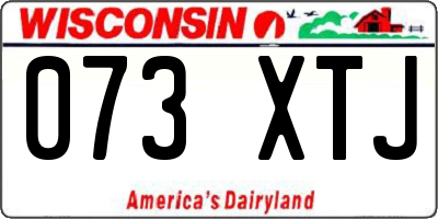 WI license plate 073XTJ