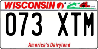 WI license plate 073XTM