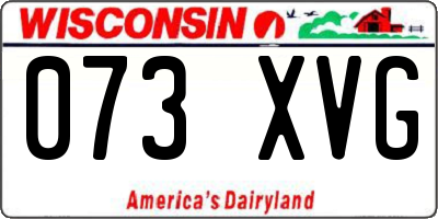 WI license plate 073XVG