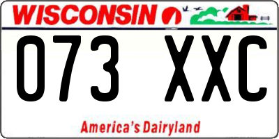 WI license plate 073XXC