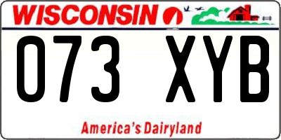 WI license plate 073XYB