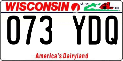 WI license plate 073YDQ