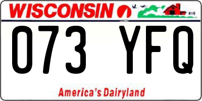WI license plate 073YFQ