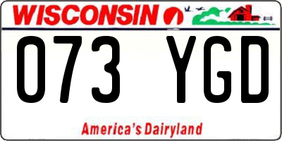 WI license plate 073YGD