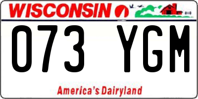 WI license plate 073YGM