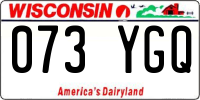 WI license plate 073YGQ