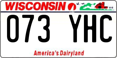 WI license plate 073YHC