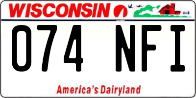 WI license plate 074NFI
