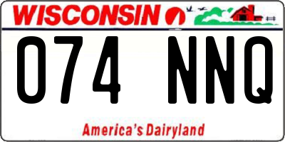 WI license plate 074NNQ