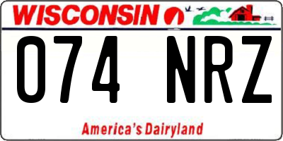 WI license plate 074NRZ