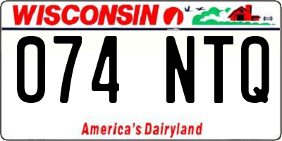 WI license plate 074NTQ