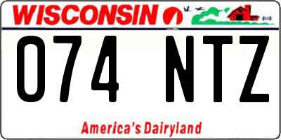 WI license plate 074NTZ