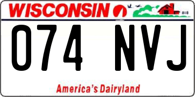 WI license plate 074NVJ