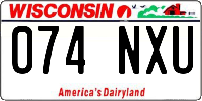 WI license plate 074NXU