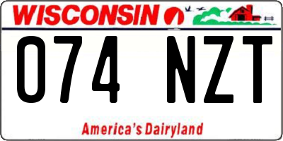 WI license plate 074NZT