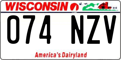 WI license plate 074NZV