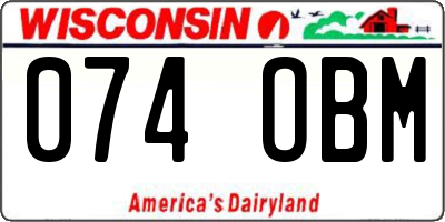 WI license plate 074OBM