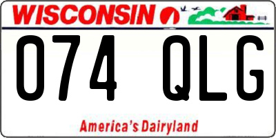 WI license plate 074QLG