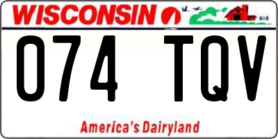 WI license plate 074TQV
