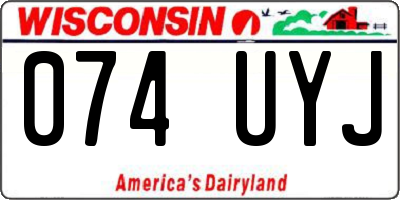WI license plate 074UYJ