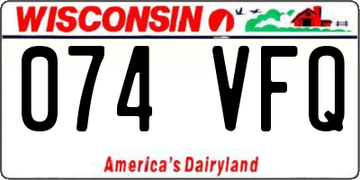 WI license plate 074VFQ
