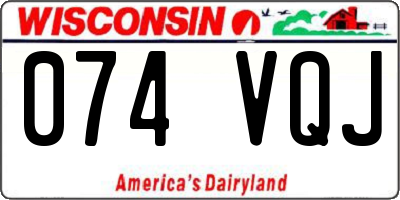 WI license plate 074VQJ