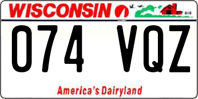 WI license plate 074VQZ