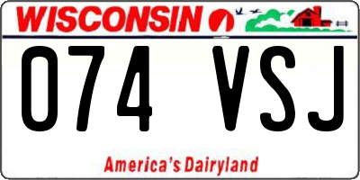 WI license plate 074VSJ
