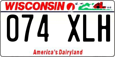 WI license plate 074XLH