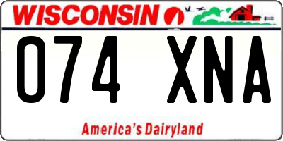 WI license plate 074XNA