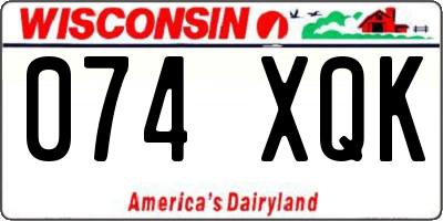 WI license plate 074XQK