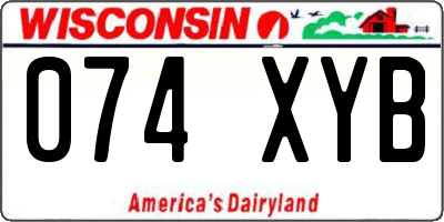 WI license plate 074XYB