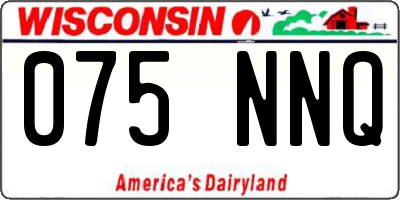 WI license plate 075NNQ