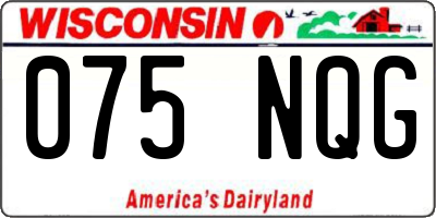WI license plate 075NQG
