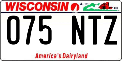 WI license plate 075NTZ