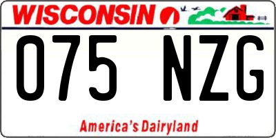 WI license plate 075NZG