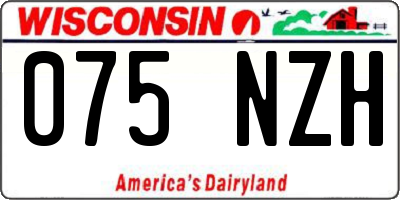 WI license plate 075NZH