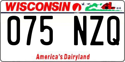 WI license plate 075NZQ