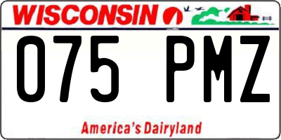 WI license plate 075PMZ