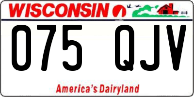 WI license plate 075QJV