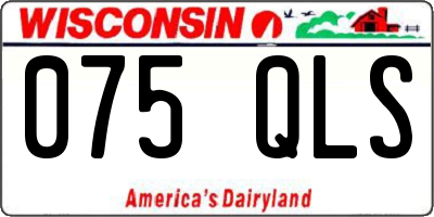 WI license plate 075QLS