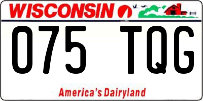 WI license plate 075TQG