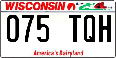 WI license plate 075TQH