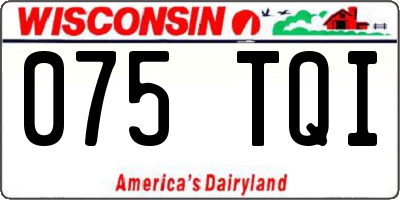 WI license plate 075TQI