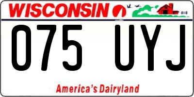 WI license plate 075UYJ