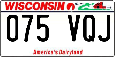 WI license plate 075VQJ
