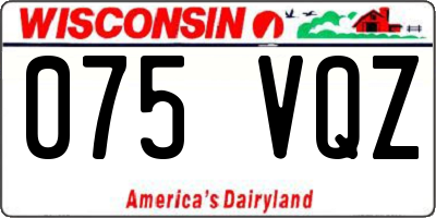WI license plate 075VQZ
