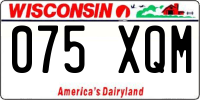 WI license plate 075XQM